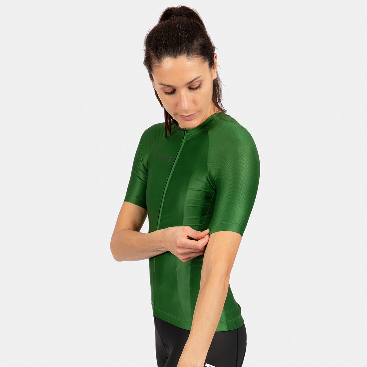 Women s Base Lightweight Jersey Deep Forest Green SOOMOM Cycling Apparel
