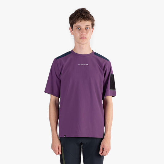 Escape Utility Tee - Deep Plum — alternate view