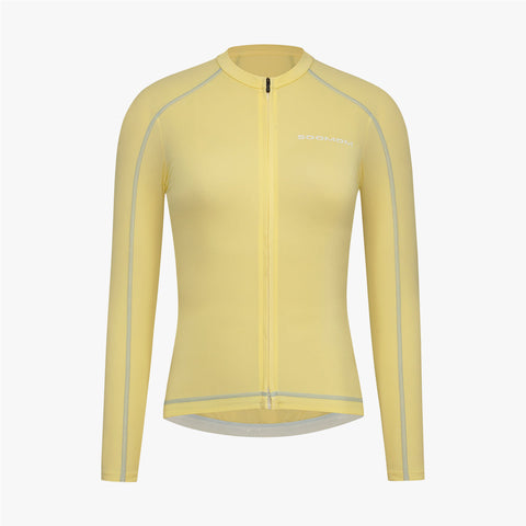 Women's Base LS Jersey - Vanilla Haze SOOMOM | Cycling Apparel