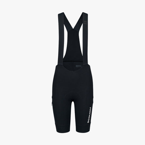 Women's All-Round Utility Bib Shorts - Black SOOMOM | Cycling Apparel