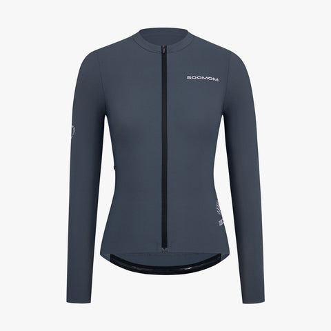 Women's All-Round LS Jersey - City Grey SOOMOM | Cycling Apparel