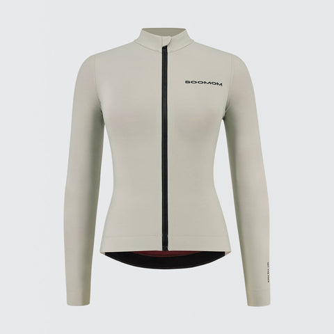 Women's All-Round LS Thermal Jersey - Taupe SOOMOM | Cycling Apparel