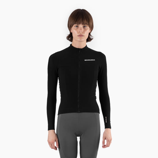 Women's All-Round LS Thermal Jersey - Black — alternate view