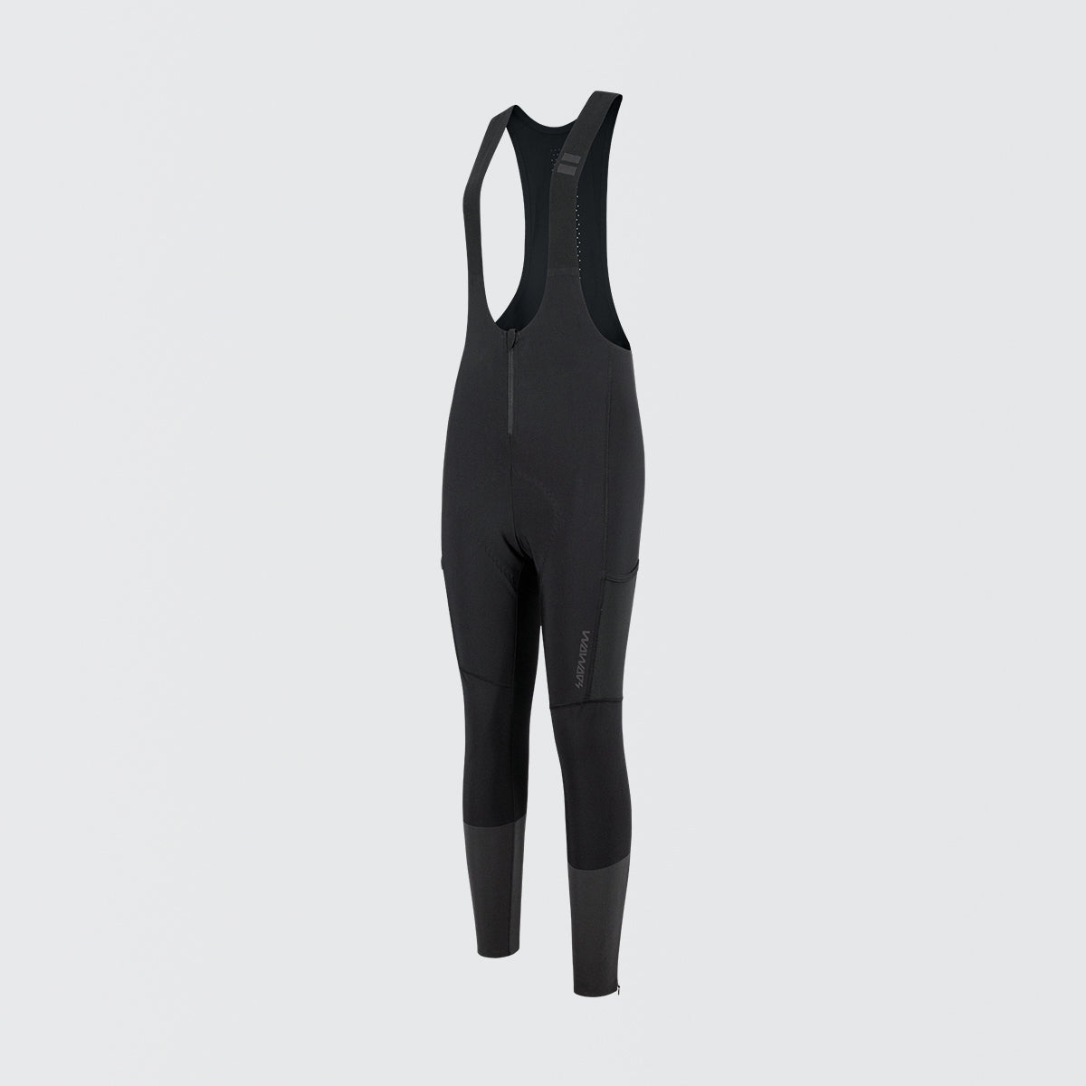 Women's All-Around Windproof Thermal Bib Tights - Black