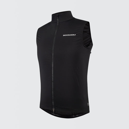 Race Lightweight Windproof Gilet - Black — alternate view