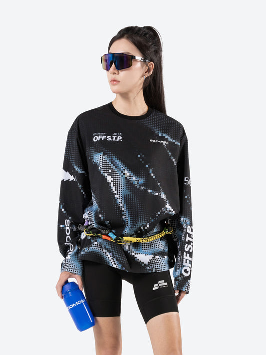 Urban Quick-Dry LS Tee - Iridescent Flux — alternate view