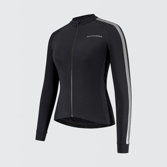 Women's Base LS Thermal Jersey - Black — alternate view