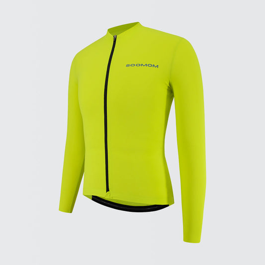 All-Round LS Jersey - Lime Green — alternate view