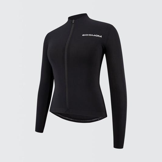 Women's All-Round LS Jersey - Black — alternate view