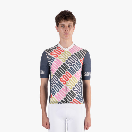 Soomom x Spin Spin Art Series Merino Jersey -  Slipstream — alternate view