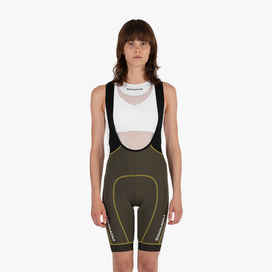 Women's Race Bib Shorts - Army Green — alternate view