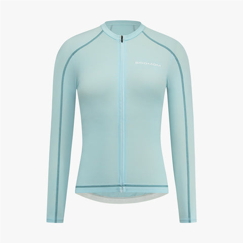 Women's Base LS Jersey - Glacier Blue SOOMOM | Cycling Apparel