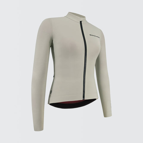 Women's All-Round LS Thermal Jersey - Taupe SOOMOM | Cycling Apparel
