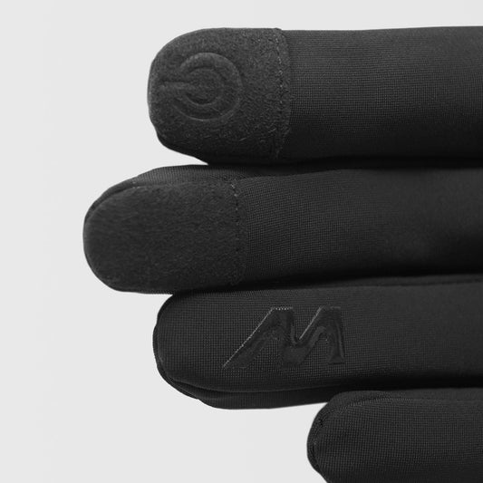 All-Around Windproof Winter Gloves - Black — alternate view