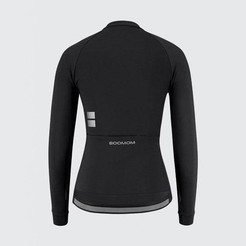 Women's Base LS Thermal Jersey - Black SOOMOM | Cycling Apparel