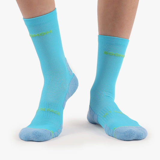 All-Round Reflective Socks - Sky Blue — alternate view