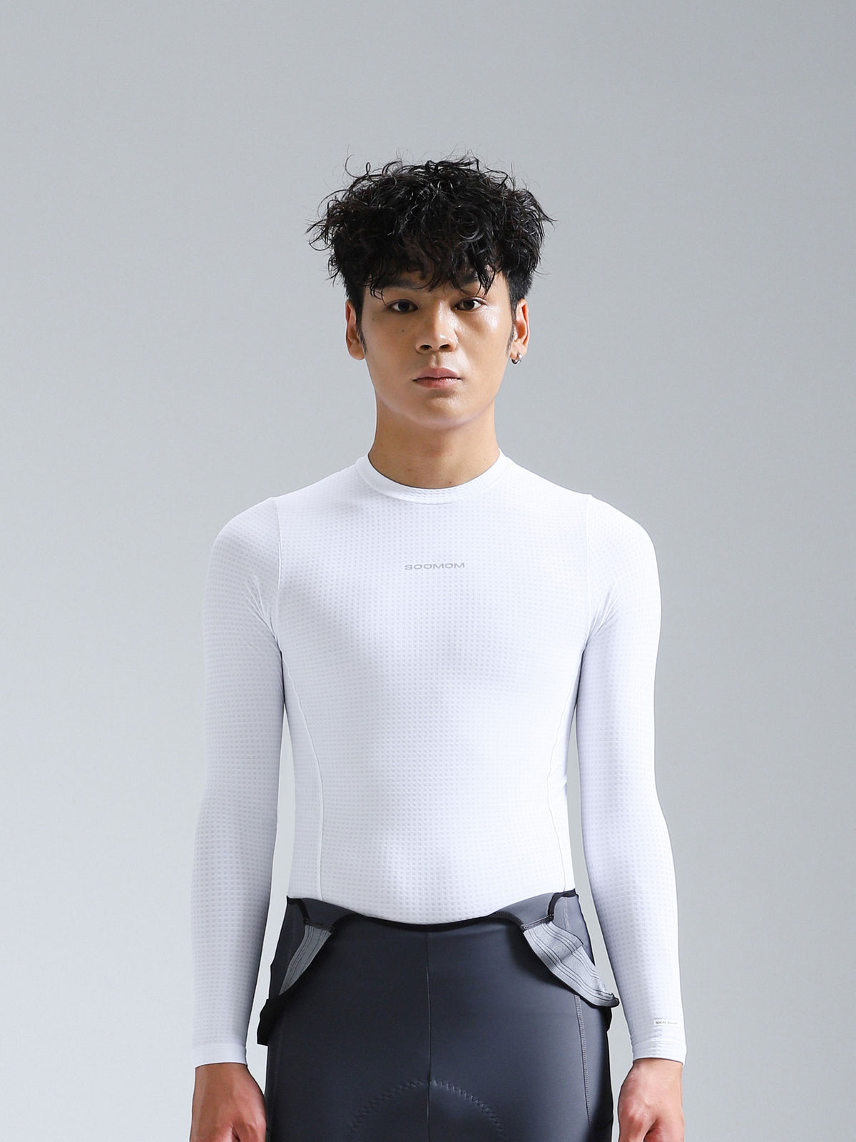Soomom All-Round LS Thermal Base Layer in white, men's