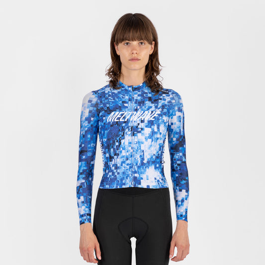 Women's All-Round Meltwave LS Jersey - Iceberg Blue — alternate view