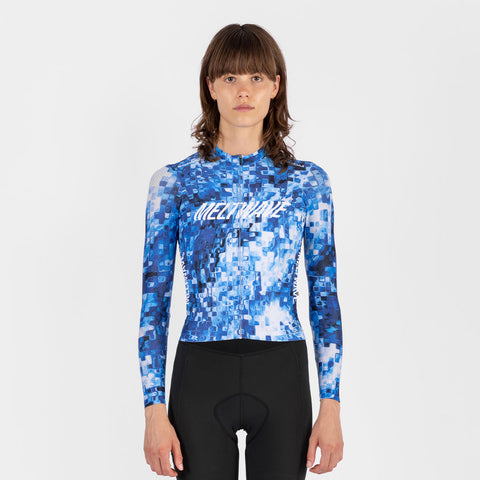 Women's All-Round Meltwave LS Jersey -  Iceberg Blue SOOMOM | Cycling Apparel