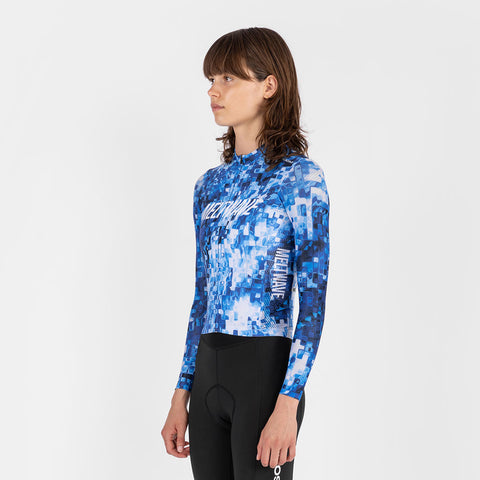 Women's All-Round Meltwave LS Jersey -  Iceberg Blue SOOMOM | Cycling Apparel