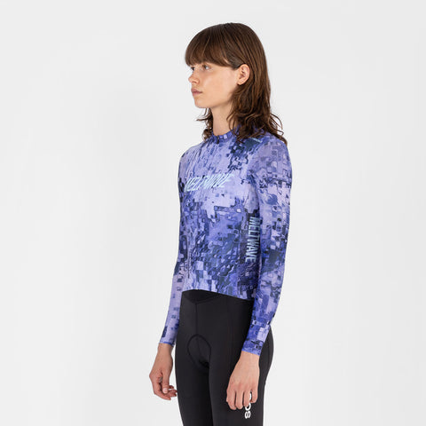 Women's All-Round Meltwave LS Jersey - Polar Iceburg SOOMOM | Cycling Apparel