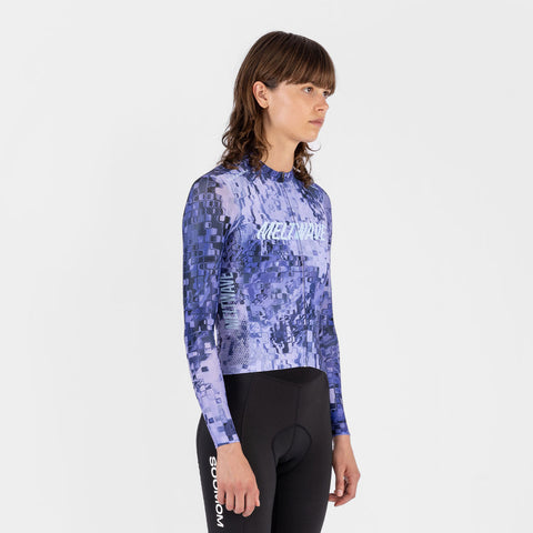 Women's All-Round Meltwave LS Jersey - Polar Iceburg SOOMOM | Cycling Apparel