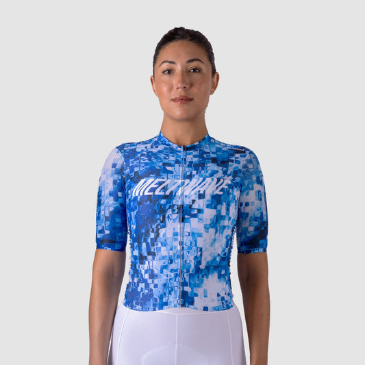 Womens' All-Round Meltwave Jersey - Iceberg Blue — alternate view
