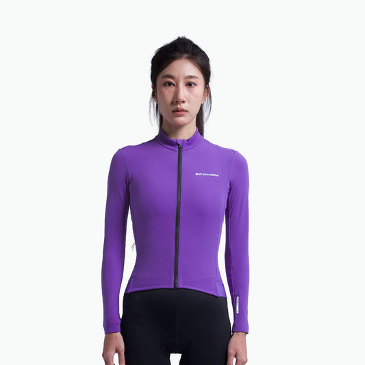 Women's All-Round LS Thermal Jersey - Violet Horizon — alternate view