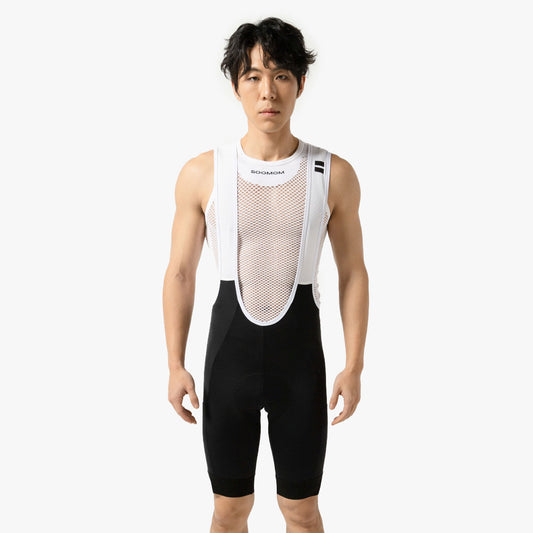 Base Cargo Bib Shorts - Black — alternate view