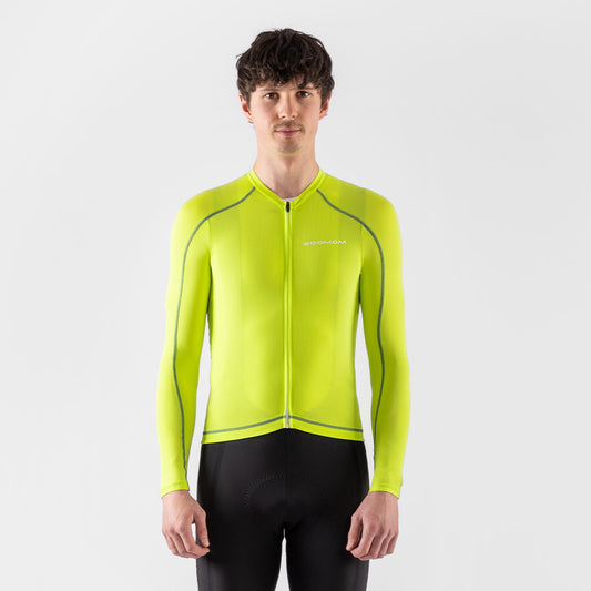 Base LS Jersey - Lime — alternate view