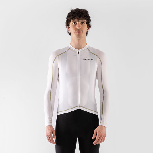 Base LS Jersey - White — alternate view