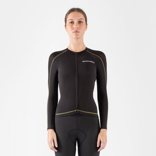 Women's Base LS Jersey - Black — alternate view