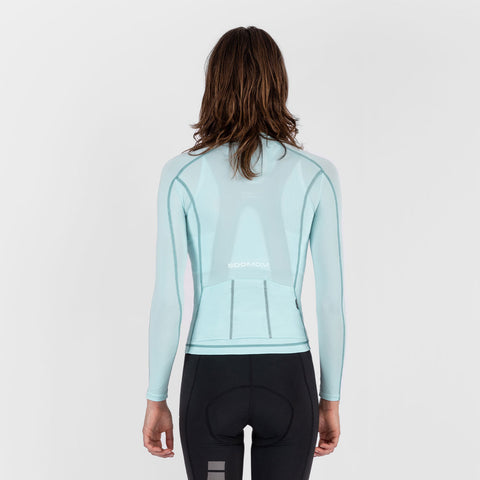 Women's Base LS Jersey - Glacier Blue SOOMOM | Cycling Apparel