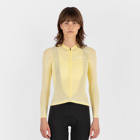 Women's Base LS Jersey - Vanilla Haze SOOMOM | Cycling Apparel