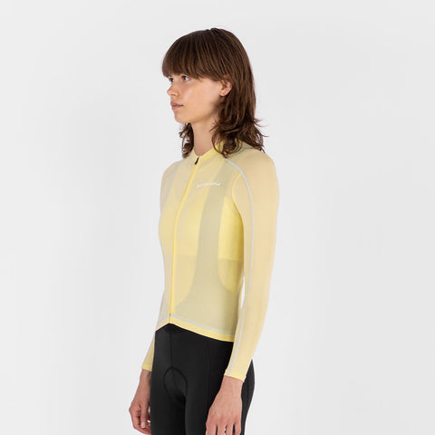 Women's Base LS Jersey - Vanilla Haze SOOMOM | Cycling Apparel