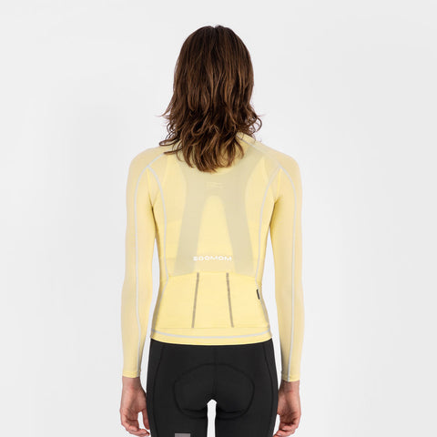 Women's Base LS Jersey - Vanilla Haze SOOMOM | Cycling Apparel