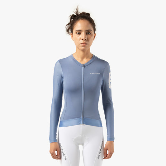 Women's Base STP LS Jersey - Powder Blue — alternate view