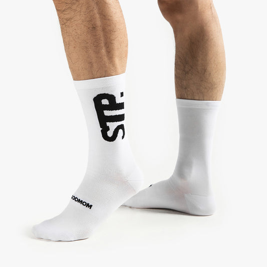 Base STP Performance Socks - Cloud White — alternate view