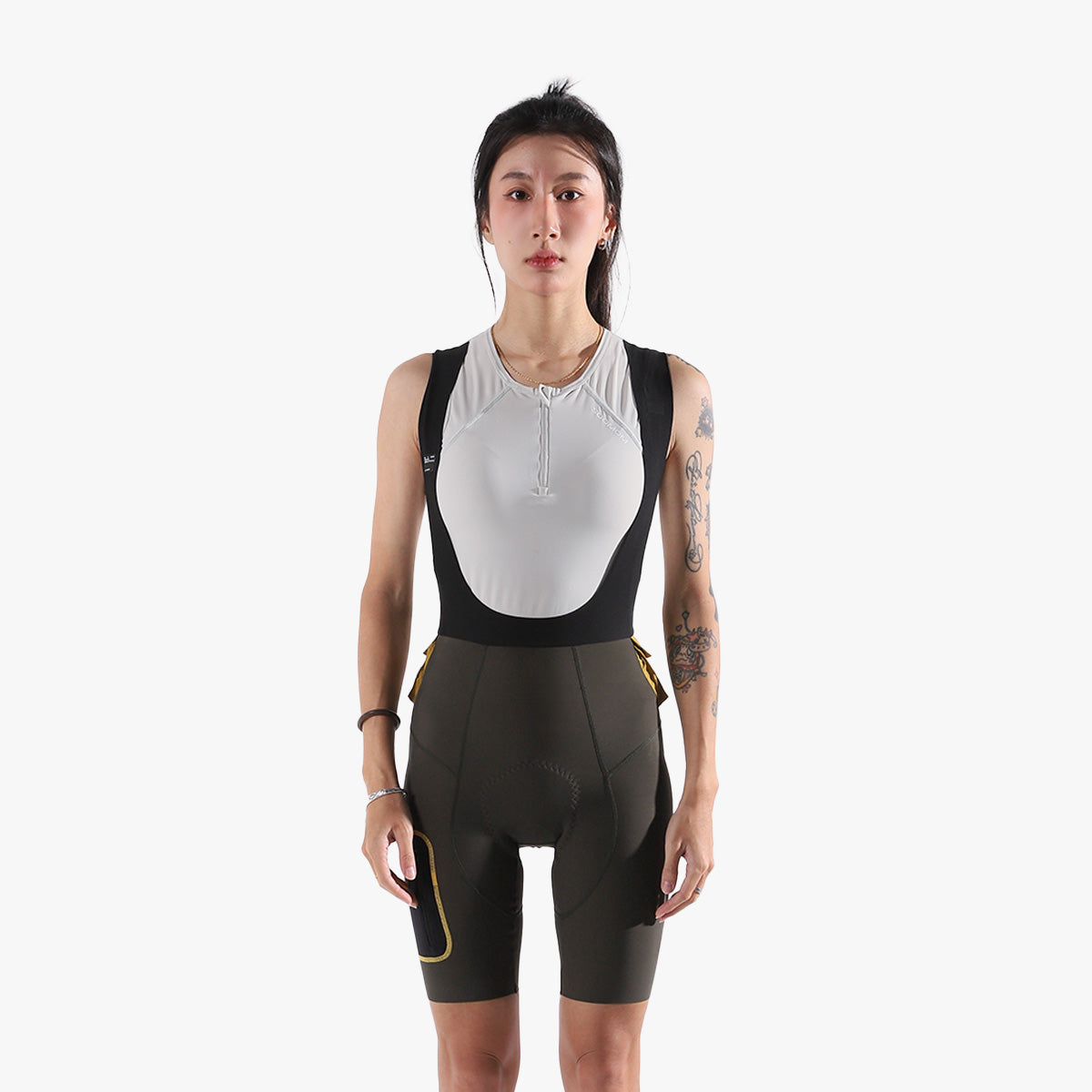 Women's Escape Trail Utility Bib Shorts - Forest