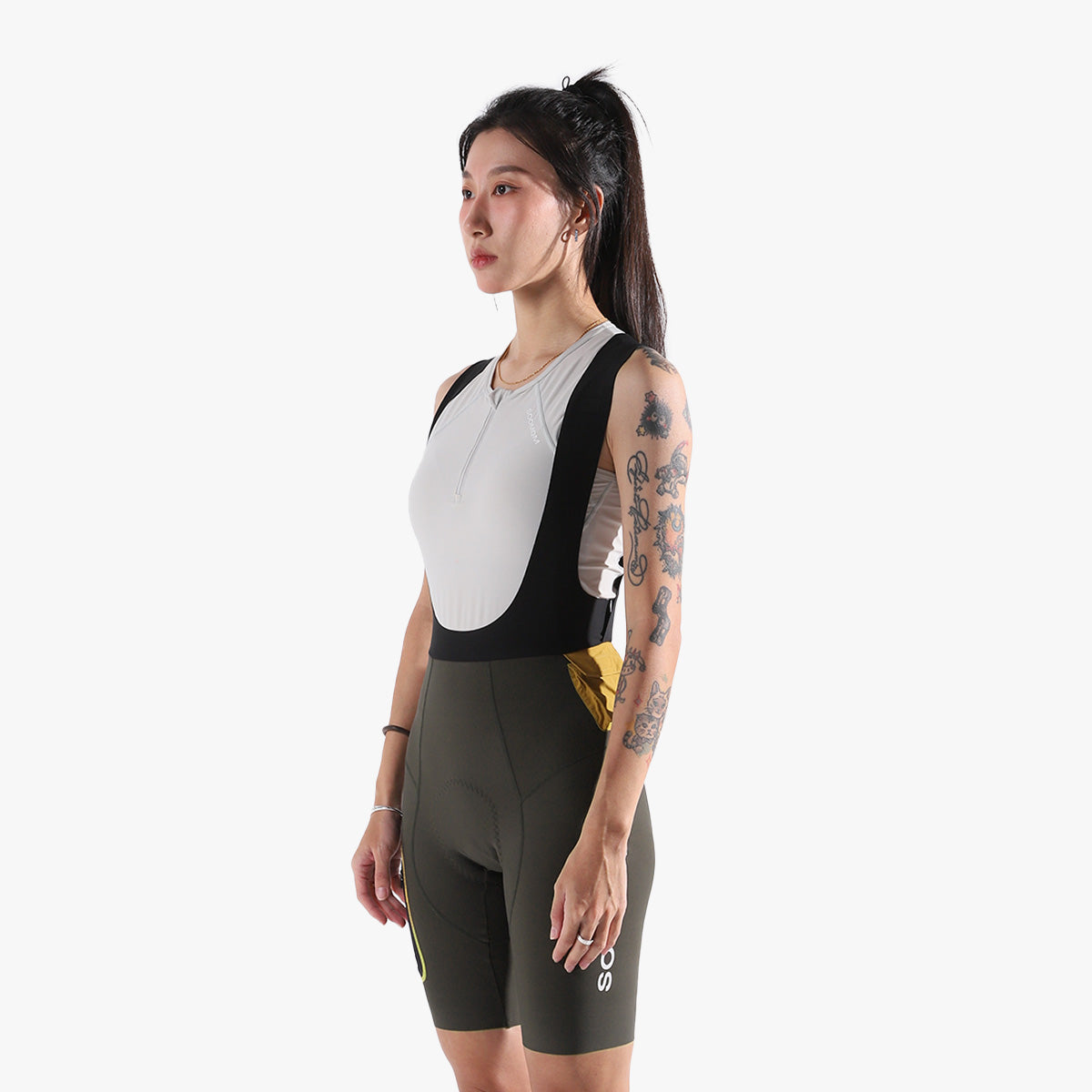 Women's Escape Trail Utility Bib Shorts - Forest
