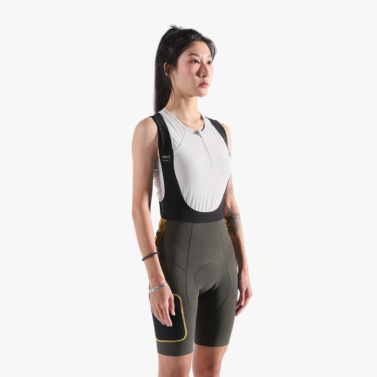 Women's Escape Trail Utility Bib Shorts - Forest