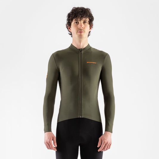 All-Round Lightweight LS Thermal Jersey - Forest — alternate view