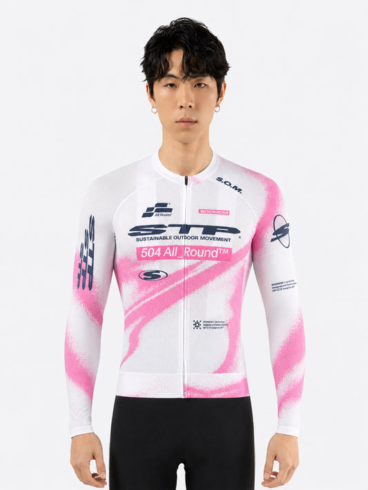 All-Round OFF STP LS Jersey - Hyperblush — alternate view