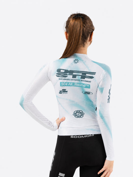 Women's All-Round OFF STP LS Jersey - Hyperazure — alternate view