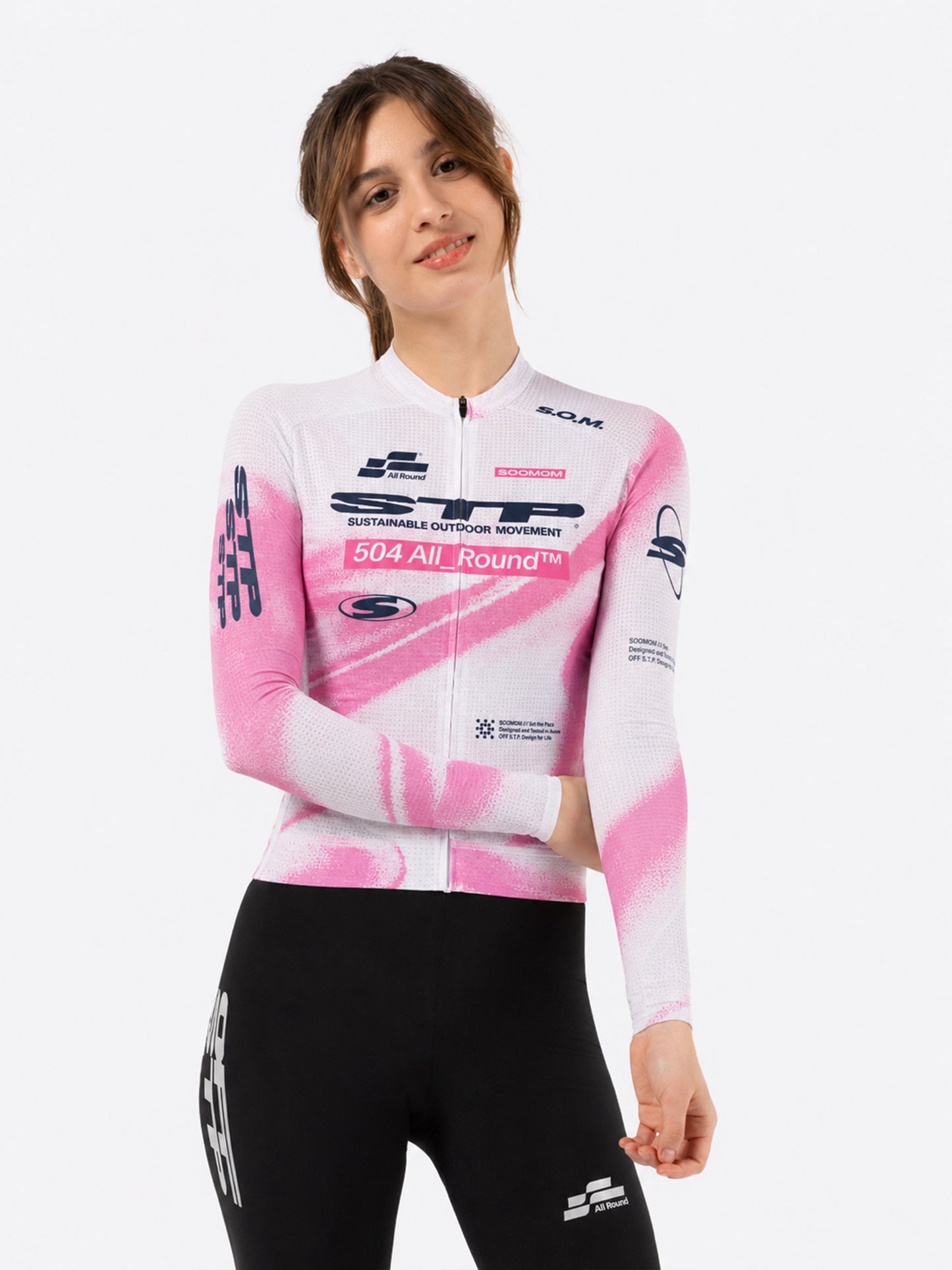 Women's All-Round OFF STP LS Jersey - Hyperblush