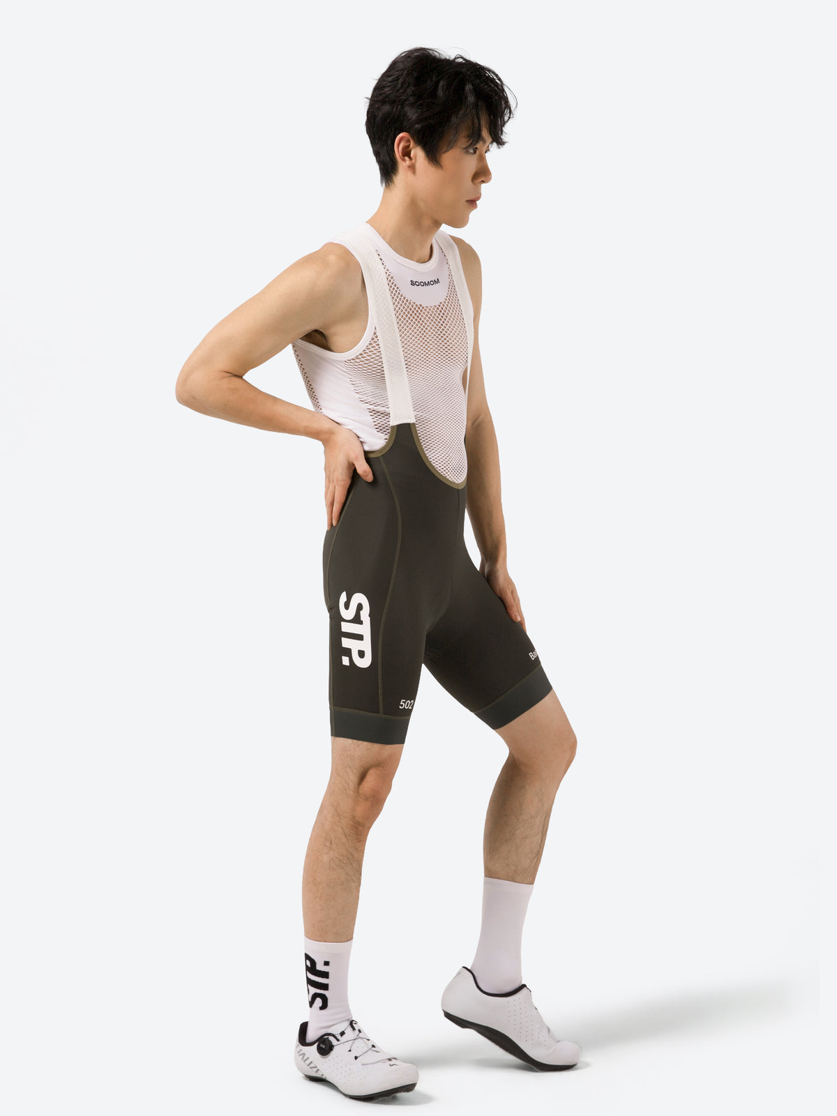 Base STP Classic Bib Shorts - Stone Brown