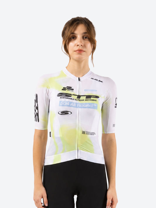 Women's All-Round OFF STP Jersey - Hyperlime — alternate view
