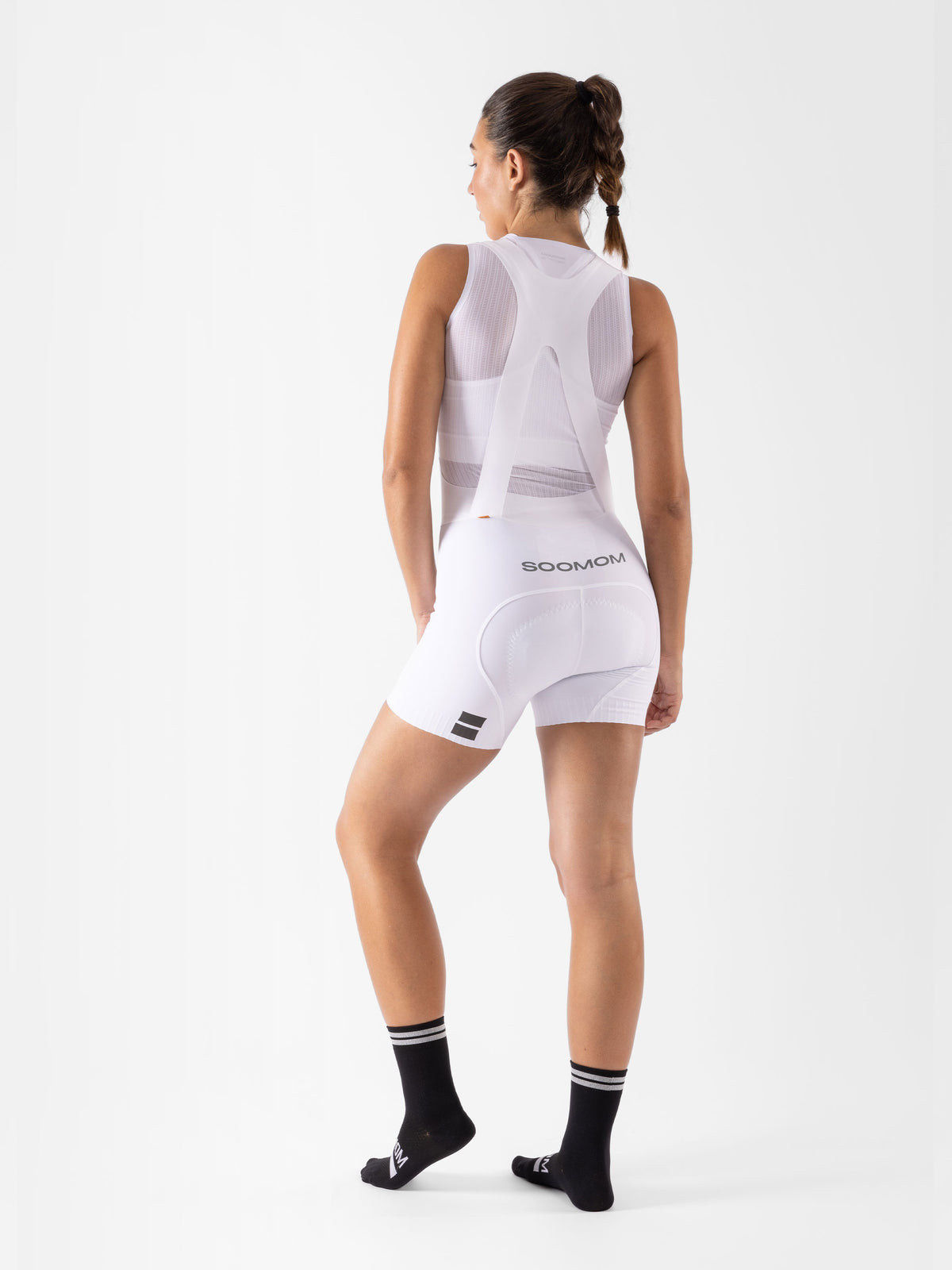 Women’s All-Round Mini Bib Shorts – White