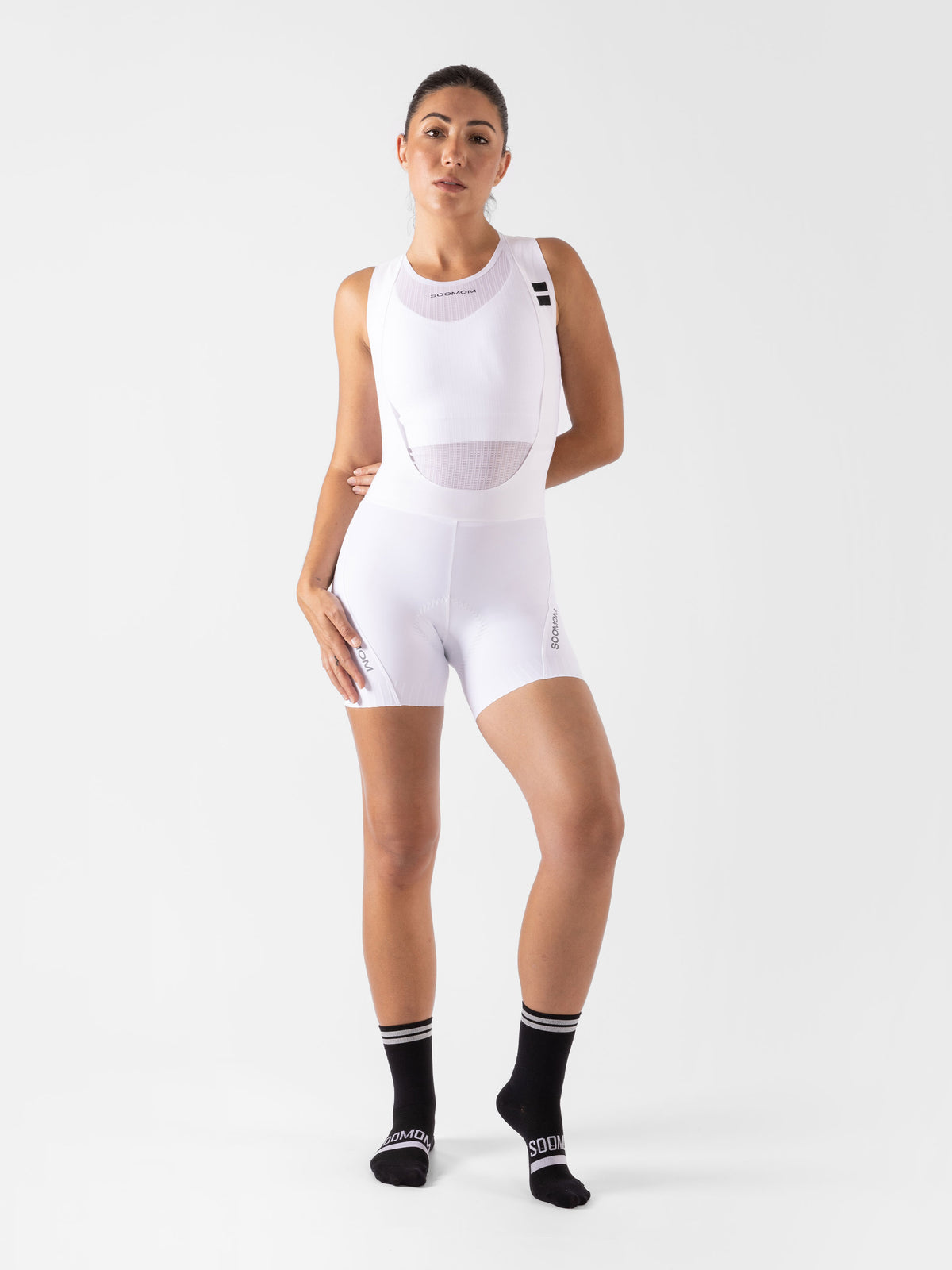 Women’s All-Round Mini Bib Shorts – White