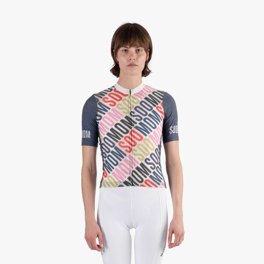 Women's Soomom x Spin Spin Art Series Merino Jersey - Slipstream — alternate view